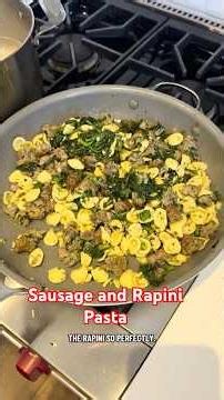Sausage and Rapini Pasta with Orecchiette Pasta. The perfect weeknight meal. 😊