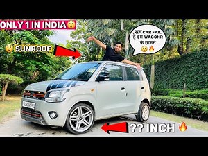 Modified Wagon r में घर पर ही sunroof लगा लिया 😱🔥 Full modified wagonr lxi Company fitted Cng