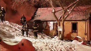 Crews battle a vacant house fire in Kanawha County, West Virginia. https://wchstv.com/ | WCHS Eyewitness News