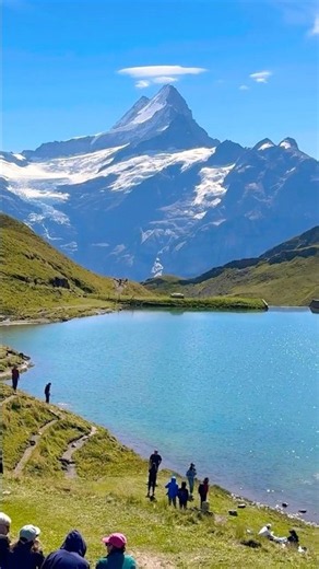 📍Bachalpsee, Grindelwald First, Switzerland🇨🇭 #grindelwaldfirst #switzerland#Bachalpsee