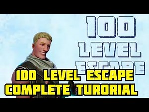 100 Level Escape Room Fortnite Tutorial! (ALL LEVELS Walkthrough Solutions) 100 Levels Escape Room