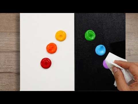 How to Draw a Tree with Tissue Paper | Easy Painting Technique for Beginners