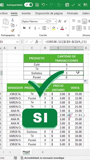 Cómo Usar la Función CONTAR SI en Excel
