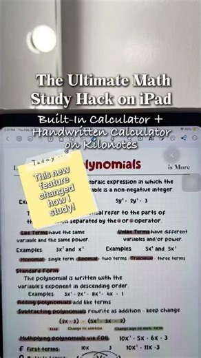 MATH FEATURE EVERY IPAD STUDENT NEEDED 🧮🔥 #StudyHack #Engineering #Calculator #DigitalNotes