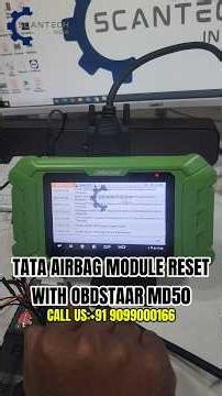 TATA Airbag Module Reset | Airabg module crash data reset | OBDSTAR MD50 #airbagreset #tata #obd2