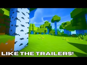 Bare Bones + Fresh Animations + BSL Shaders | How To Make Minecraft Look Like The Trailers