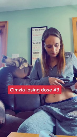 Cimzia with helpers 😅 #injectwithme #cimzia #biologic #ankylosingspondylitis