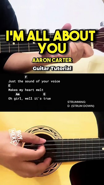 Guitar Tutorial for 'I’m All About You' by Aaron Carter