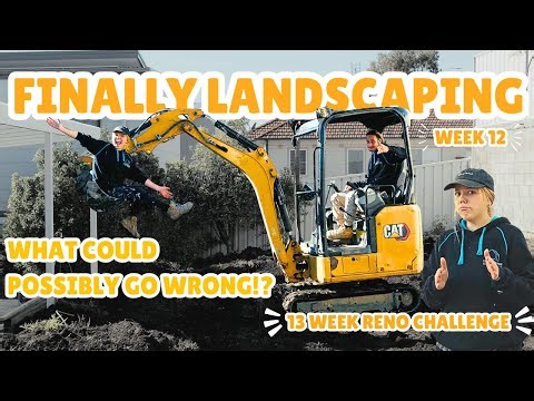 FINALLY LANDSCAPING - Week 12 of our 13 Week Reno Challenge I EP 10 - Maddy and Charlotte