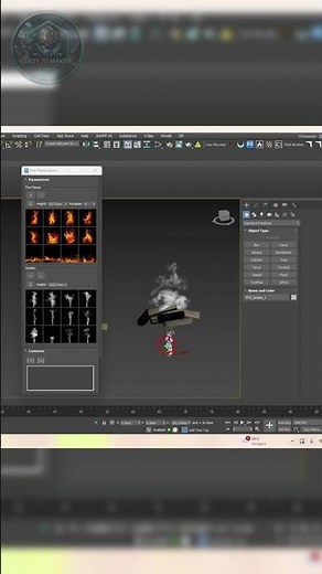 How to use Fire flame generator in 3ds Max.