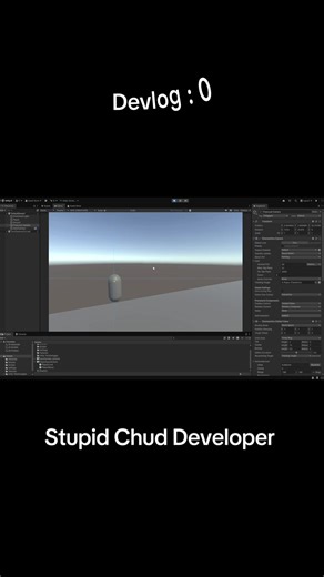 Devlog : 0 - Stupid Chud makes shitty unity Chud game #untiy #chud #brainrot #fyp #developer