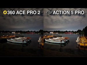 Insta360 Ace Pro 2 Vs DJI Action 5 Pro Night Mode Camera Test Comparison