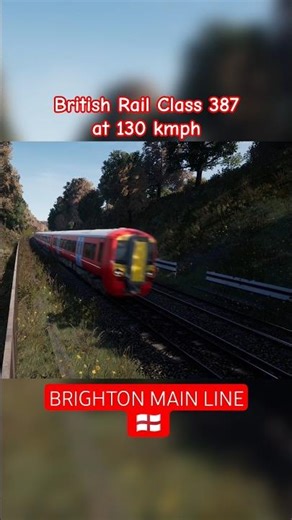 BR 387 @ 130 #britishrail #trainsimworld #trainspotting #shorts #brighton #electricmultipleunit