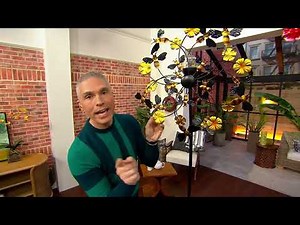 Temp-tations Outdoor Centertaining 72" x 22" Solar Wind Spinner on QVC