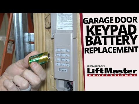 LiftMaster Chamberlain Garage Door Keypad Battery Replacement in Dallas TX