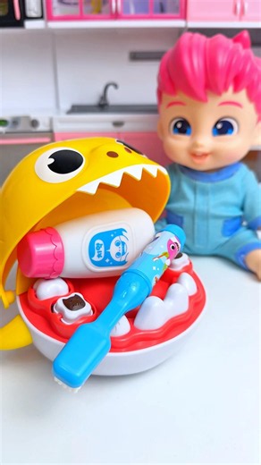 Satisfying Toy ASMR | Shark & Bebefinn Bath Set Unboxing #shorts