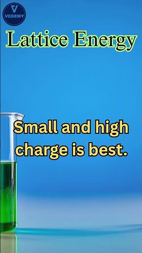 Lattice Energy #vedemy #chemistry #cuetug #energy #latticeenergy #neetug
