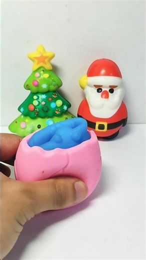 Unicorn Squishy Surprise Santa! 😱😵‍💫🫣 #funny #trending #viral #shorts #shortvideo