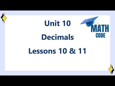 14- Math. 4th Prim. Unit 10 Lessons 10&11