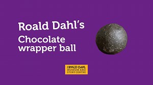 Roald Dahl's chocolate wrapper ball is made out of, well, chocolate wrappers. Why not make your own? You'll get to eat lots of chocolate in the process! https://www.roalddahl.com/museum/museum-at-home/make-a-chocolate-wrapper-ball | The Roald Dahl Museum and Story Centre
