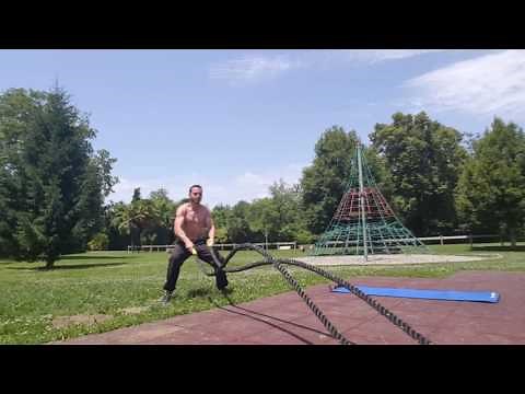 Corde ondulatoire Crossfit /programme / training / Street workout / Cardio / mc'fit 64