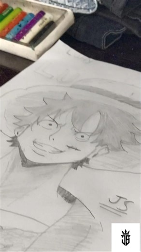 One Piece Fan Art Luffy Drawing 🔥🔥 #onepieceanime