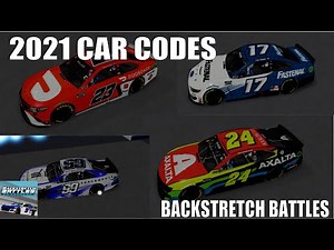 2021 Car Codes {Backstretch Battles}