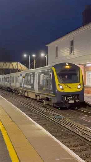 South Western Railway Class 701034 departs Earley station for Reading
