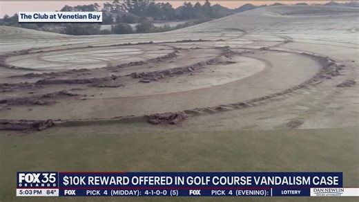 $10K reward offered in Venetian Bay golf course vandalism
