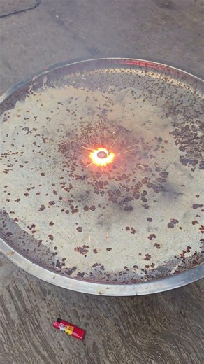 Fireworks vs cooking pan: What Happens!? 😱 #Fireworks #Experiment #firecracker