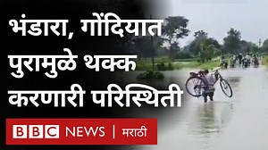 विदर्भात झालेल्या पावसामुळे भंडारा, गोंदियामध्ये पूरस्थिती #maharashtraweather #mansoon | BBC News Marathi