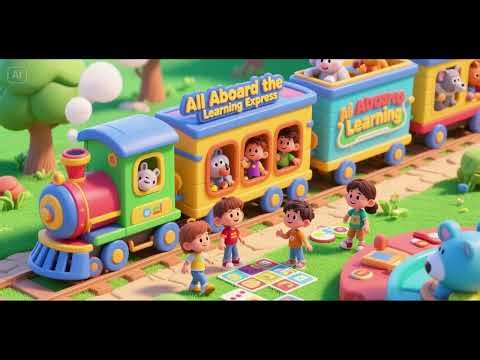 All Aboard the Learning Express 🚂✨ | Kids ABC & Counting Song