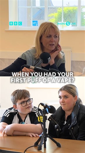 9.2K views · 24 reactions | "I first vaped at 11 years old" A 12- year-old girl and 16-year-old boy speak to Rachel Burden about their vape use, as disposable vapes are banned in the UK | BBC Radio 5 live | Facebook