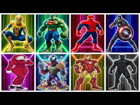 SPIDER MAN vs HULK vs VENOM vs IRON MAN ⚡ Ultimate Superhero Battle Who Is the Strongest