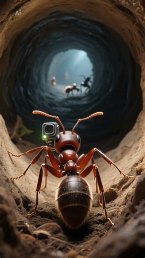 Microscopic Camera Inside Ant Colony (Unreal!)