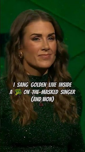 I sang Golden LIVE on The Masked Singer