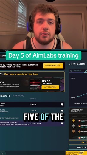 Day 5 of AimLabs training #fyp #clip #aimlabs #day5 #gaming