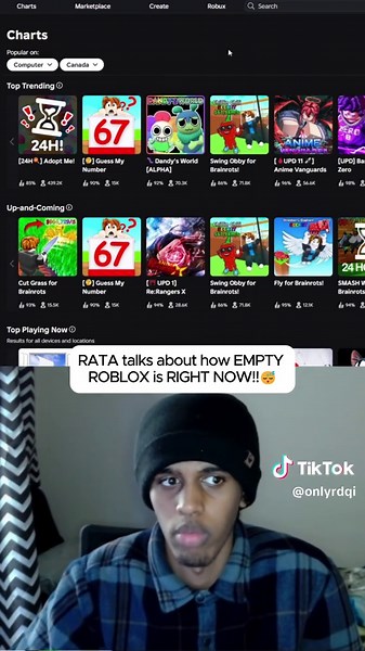 Roblox is so empty right now #roblox #stream #empty