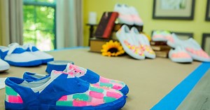 DIY Custom Painted Canvas Shoes