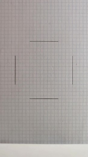 Geometric Pattern Drawing with Grid Paper