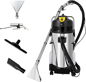40L Commercial Carpet Cleaner, 3 in 1 Multi-Purpose Wet Dry Vacuum Cleaner Portable Carpet Cleaning Machine, 110V 1034W Sofa Curtains Vacuum Extractor Dust Cleaner Collector -40L(Two Packages)