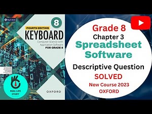 EXERCISE DESCRIPTIVE TYPE QUESTION SOLVED | CH-3 | KEYBOARD COMPUTER SCIENCE |GRADE 8 | OXFORD |
