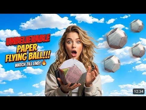 How to Make a Paper Ball 📄 Easy DIY Paper Craft