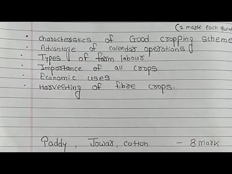 IMP TOPICS FOR CROP SCIENCE PAPER 1 12TH HSC