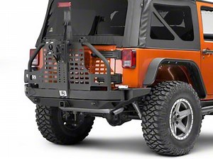 Smittybilt XRC Atlas Rear Bumper w/ Tire Carrier (07-17 Wrangler JK) | ExtremeTerrain