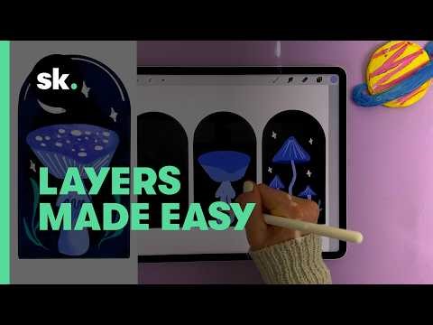 20 Days of Procreate Play | Day 4: Understand Layers by Drawing Mushrooms