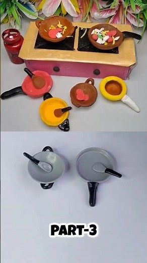 How to make kitchen set? Aj Banae Bartan | Kitchen Set PART-2 #diy #kitchenset #craft #miniature