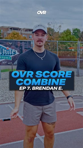 Brendan shows us how to break a PR in the OVR Combine!  How do you get your own OVR Score? ⚖️ Measure Height & Weight ✈️ Test your standing vertical jump ⚡️ Test your Velo Bench ↔️ Test your 5-10-5  Test your Tru40  Head over to OVRScore.com and enter Head over to OVR Performance on YouTube to see the full video out now! #GamifyYourTraining | OVR Performance | Facebook