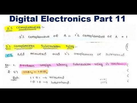 2’s Complement Method | Binary Subtraction Explained | Digital Electronics Part 11