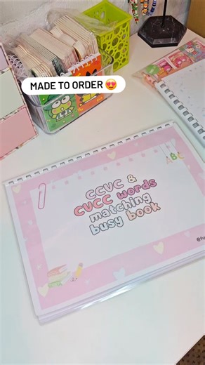 CVCC, CCVC and CVC busy books #busybook #homeschoolingfun #smallbusiness #shorts #activitiesforkids